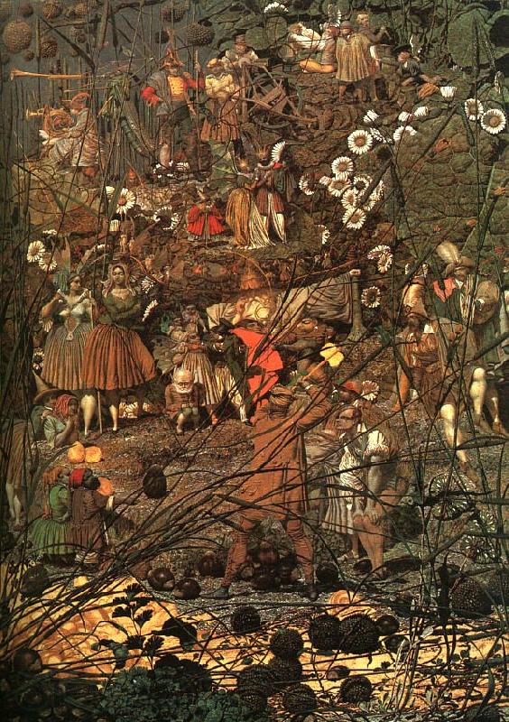 Richard  Dadd The Fairy Teller's Masterstroke Norge oil painting art
